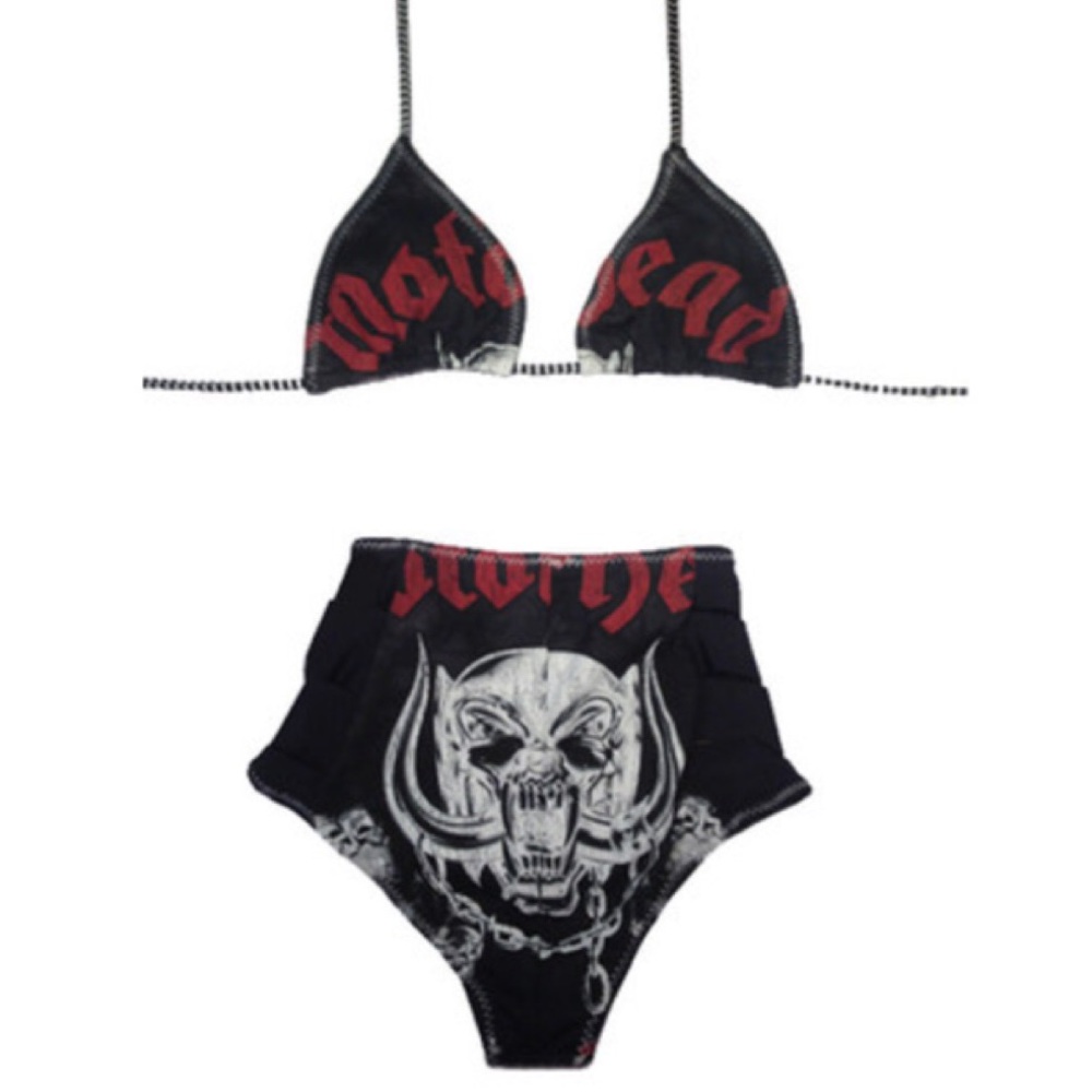 Motorhead 'Iron Fist' Highwaisted Bikini - Picture 2 of 4
